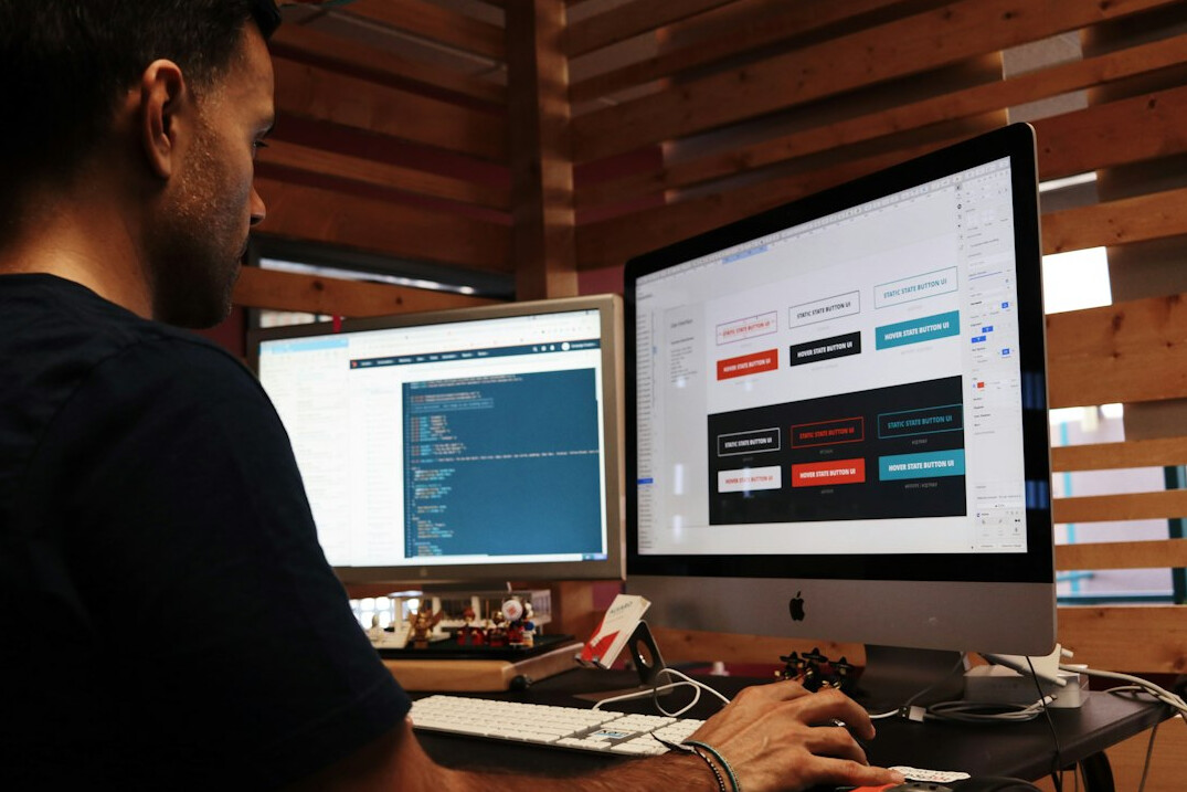 professional developer at work